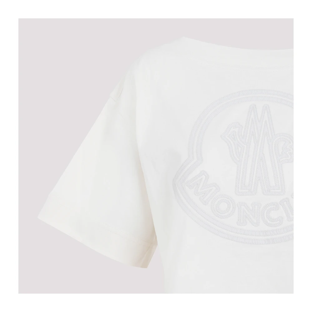 Moncler Katoenen T-shirt 060 Diversen White Dames