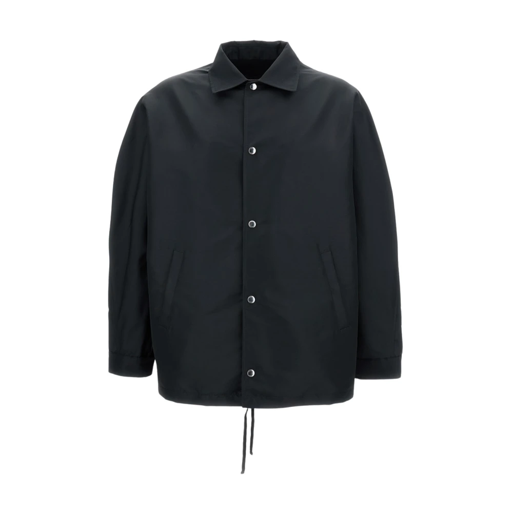 Givenchy Herr Svart Jackor S, Polyester, Couture Seam Polyfaille Jacket