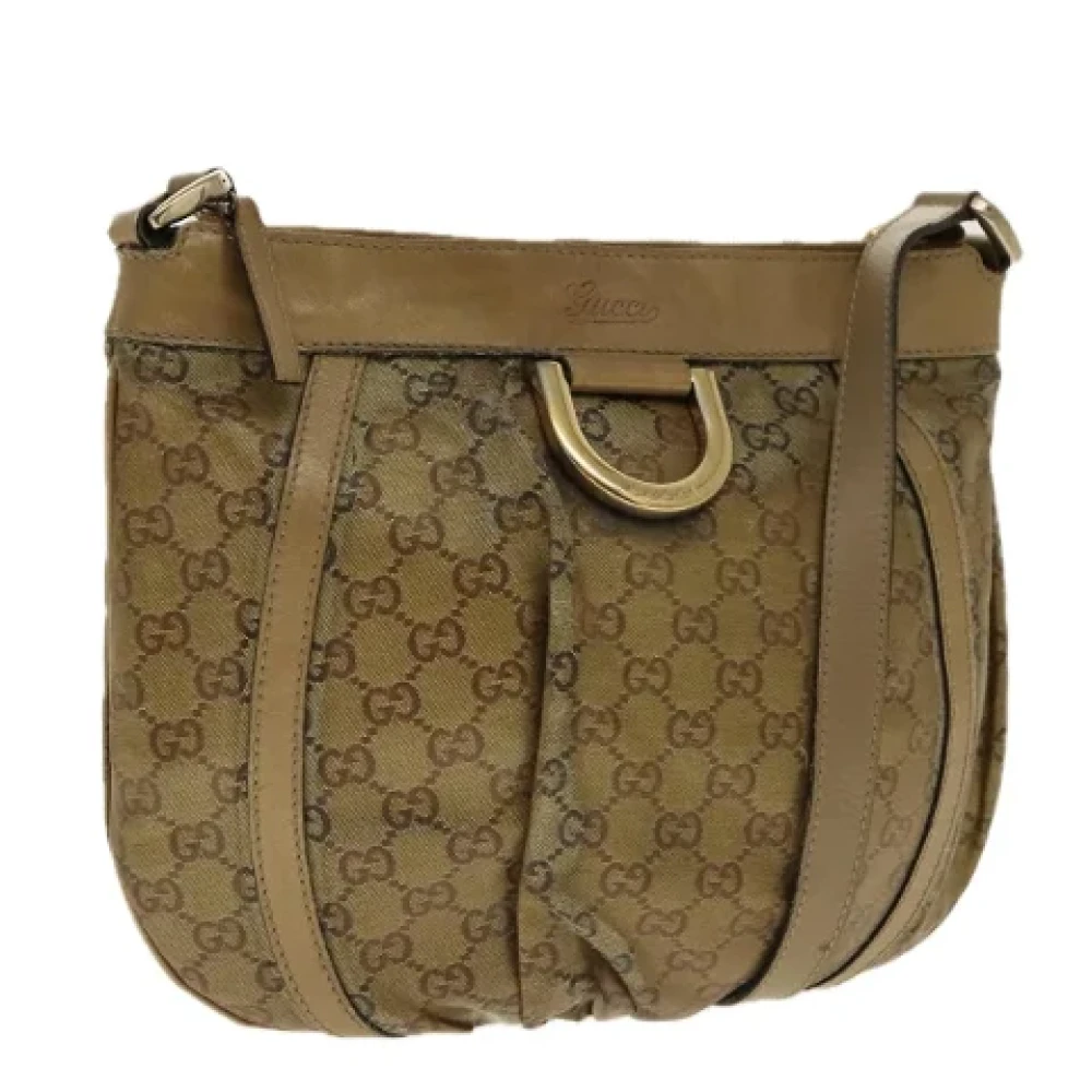 Gucci Vintage Pre-owned Canvas gucci-bags Yellow Dames