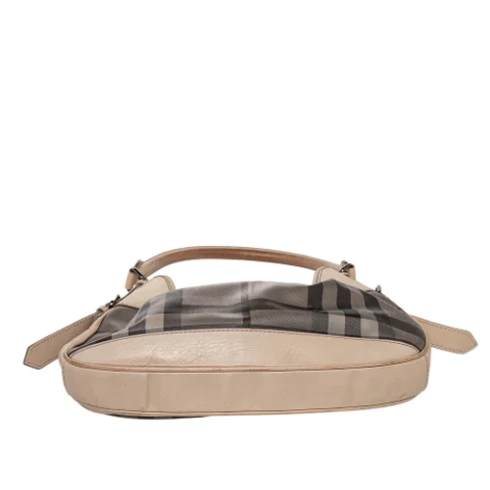 Burberry Vintage Pre-owned Leather handbags Beige Dames