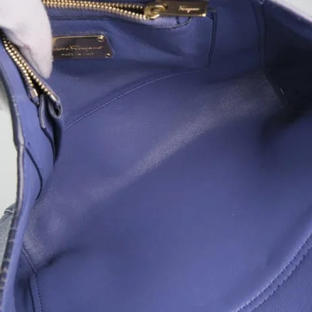 Salvatore Ferragamo Pre-owned Leather bags Purple Dames