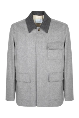 Kontrasterande Krage Overshirt