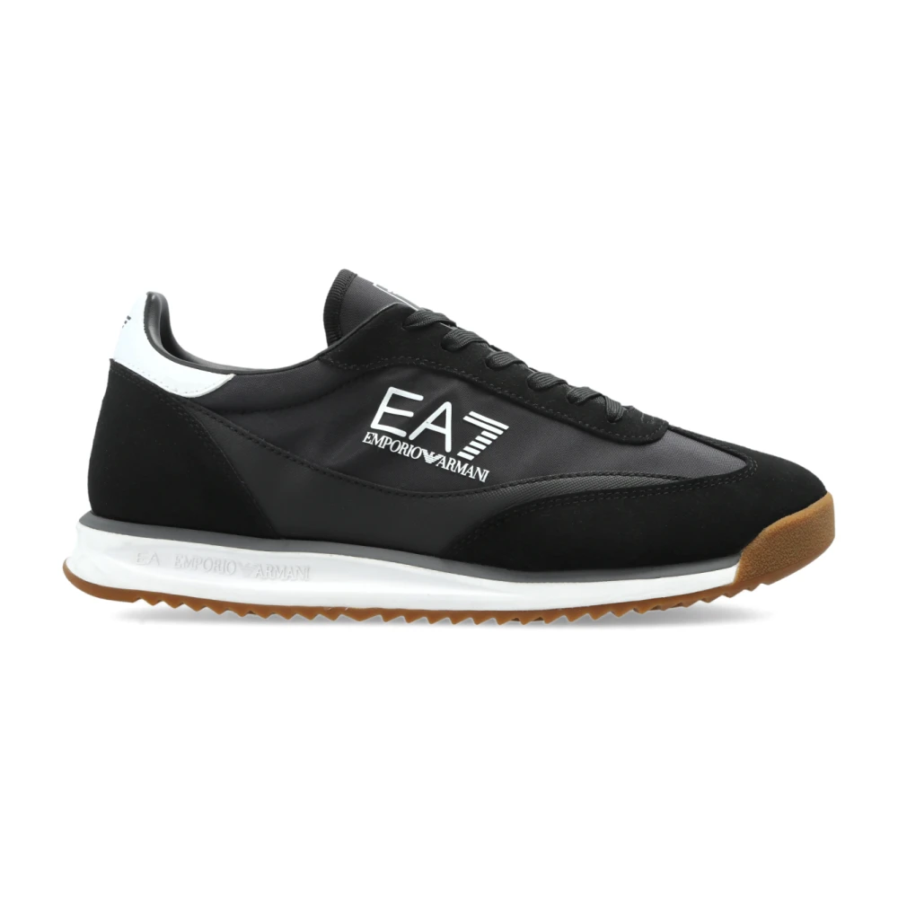 Emporio Armani Ea7 Hombre Negro - Logo Sneakers - Shoes - 44 Eu
