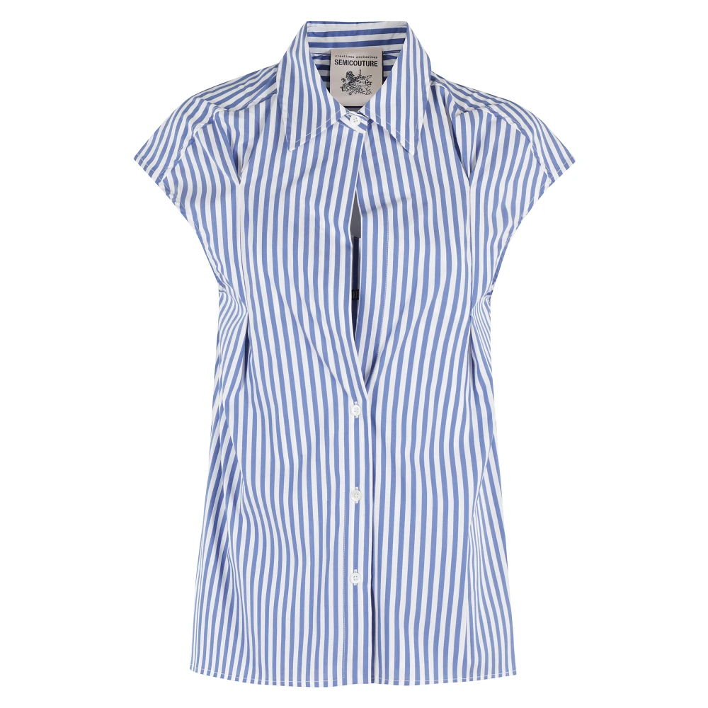 Semicouture Stijlvolle Nicol Jurk Blue Dames