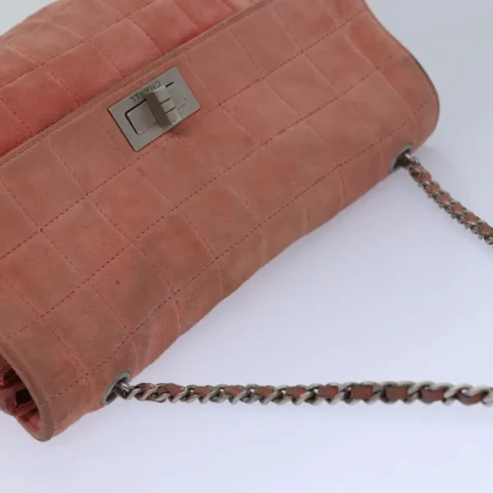 Chanel Vintage Pre-owned Suede chanel-bags Orange Dames