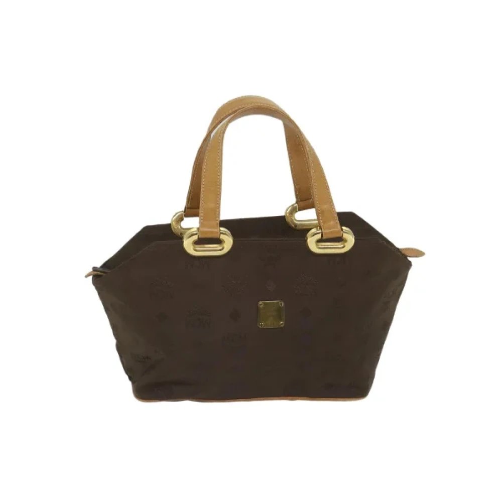 MCM Pre-owned Nylon handbags Brown Dames