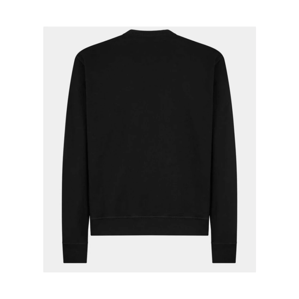Dsquared2 Mini Icon Ronde Hals Sweatshirt Black Heren