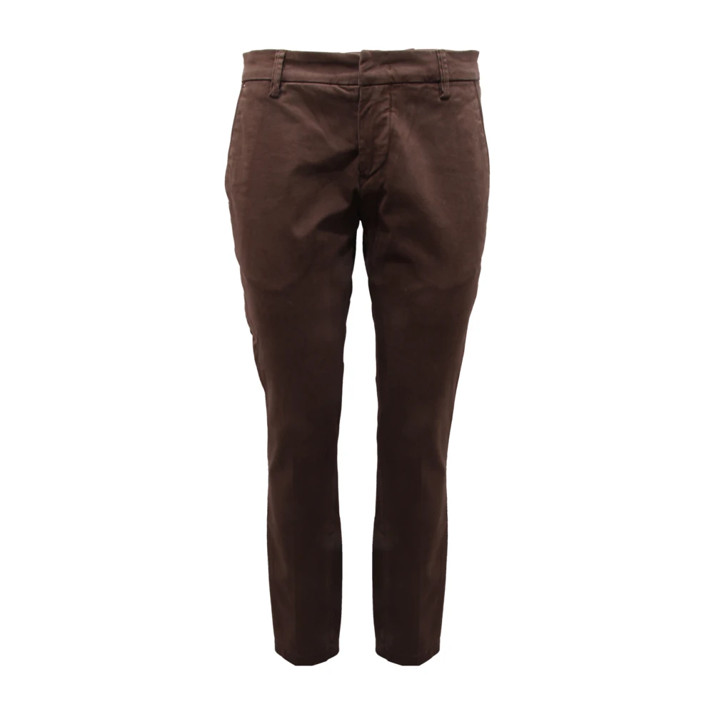 Michael Coal Men's Brown Slim-Fit Trousers, W30, Brad Trousers