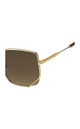 Alexander McQueen square grafitti Brown sunglasses