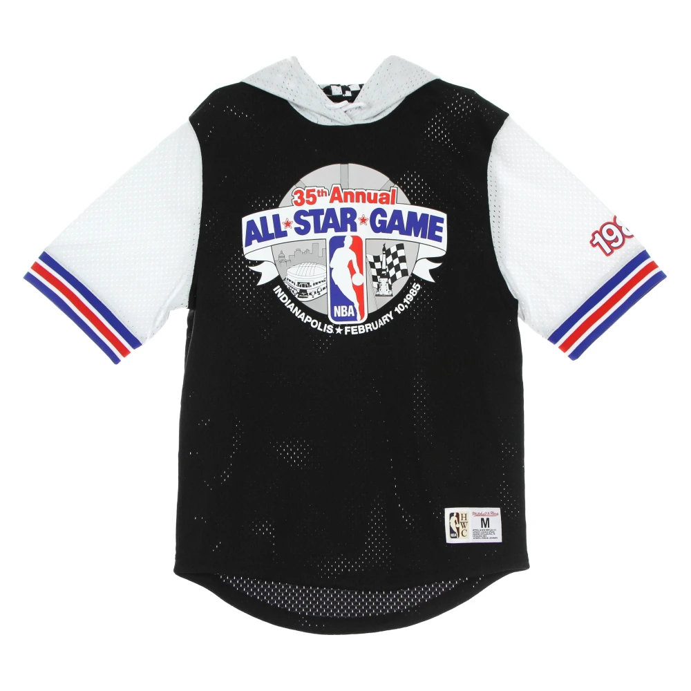 Mitchell & Ness NBA Mesh Mode Hoodie 1985 All Star Black Heren