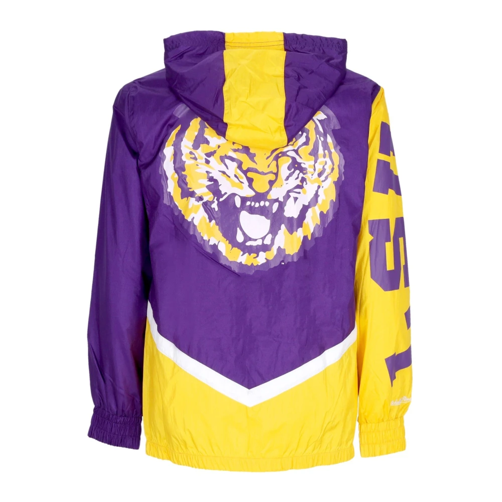 Mitchell & Ness LSU Tigers Windbreaker Full Zip Paars Purple Heren