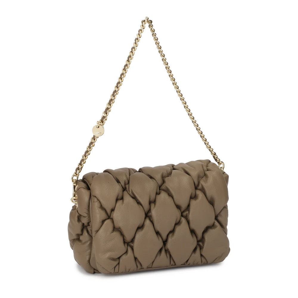 Kazar Zachte gewatteerde handtas in taupe kleur Beige Dames