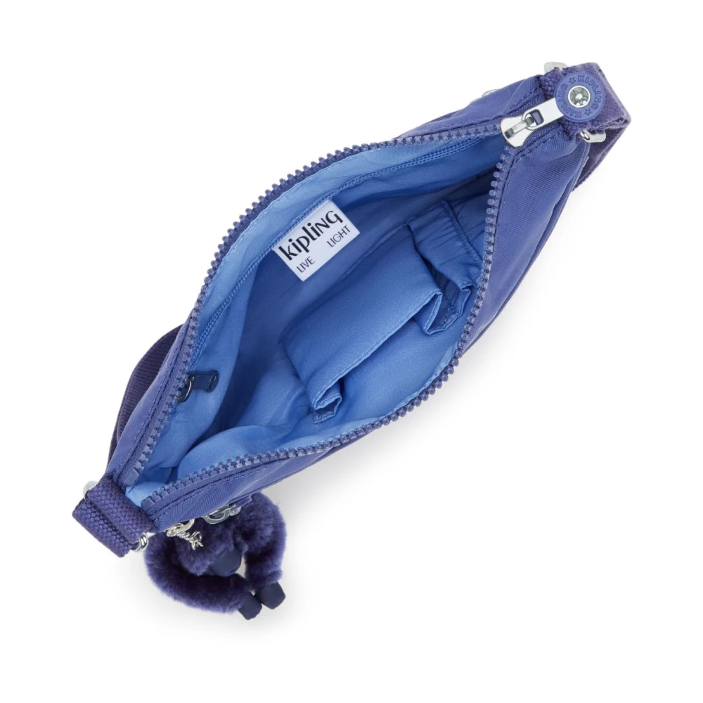 Kipling Compacte Crossbody Tas met Meerdere Zakken Blue Unisex