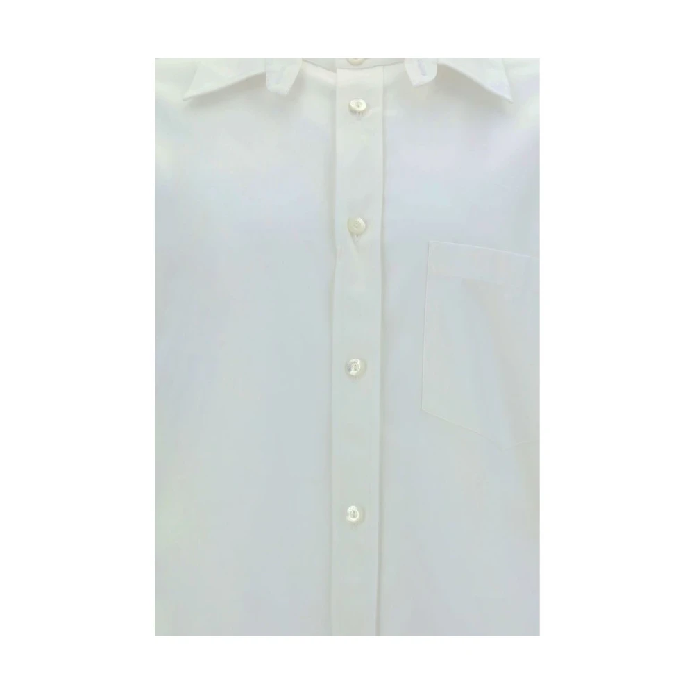 Gucci Klassieke Katoenen Overhemd met Knoopsluiting White Heren