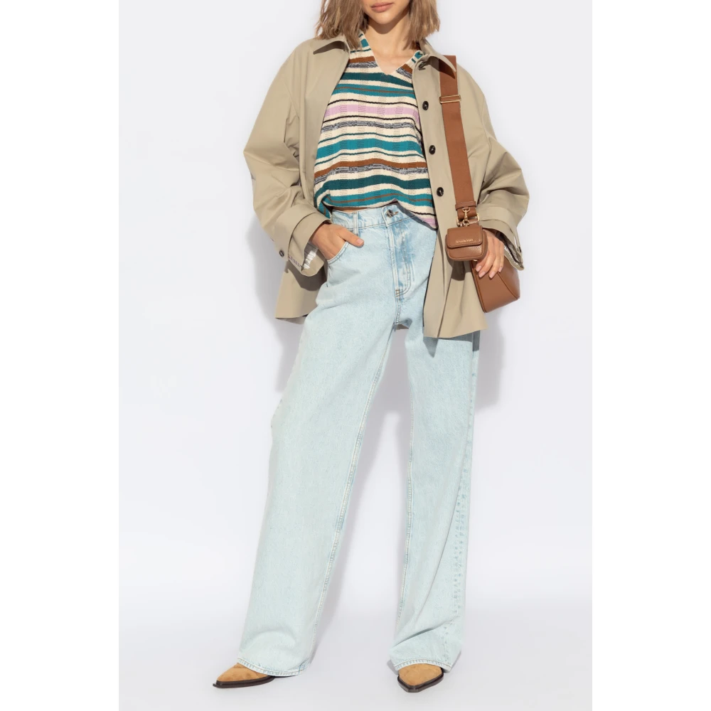 PS By Paul Smith Gestreept Patroon Polo Multicolor Dames