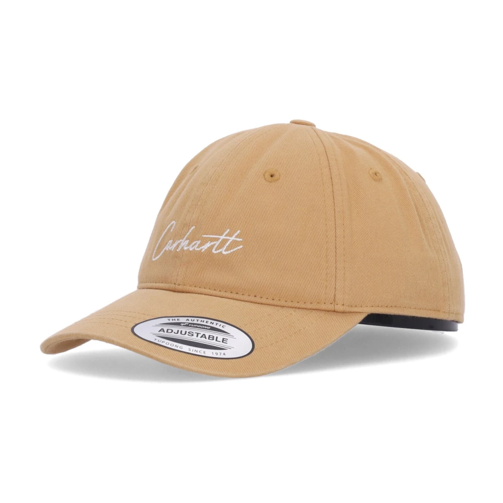 Carhartt WIP Bourbon Wax Heren Gebogen Klep Pet Beige Heren