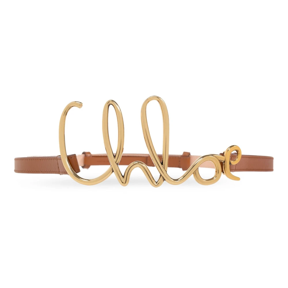 Chloé Iconische Riem in Klei Bruin Brown Dames
