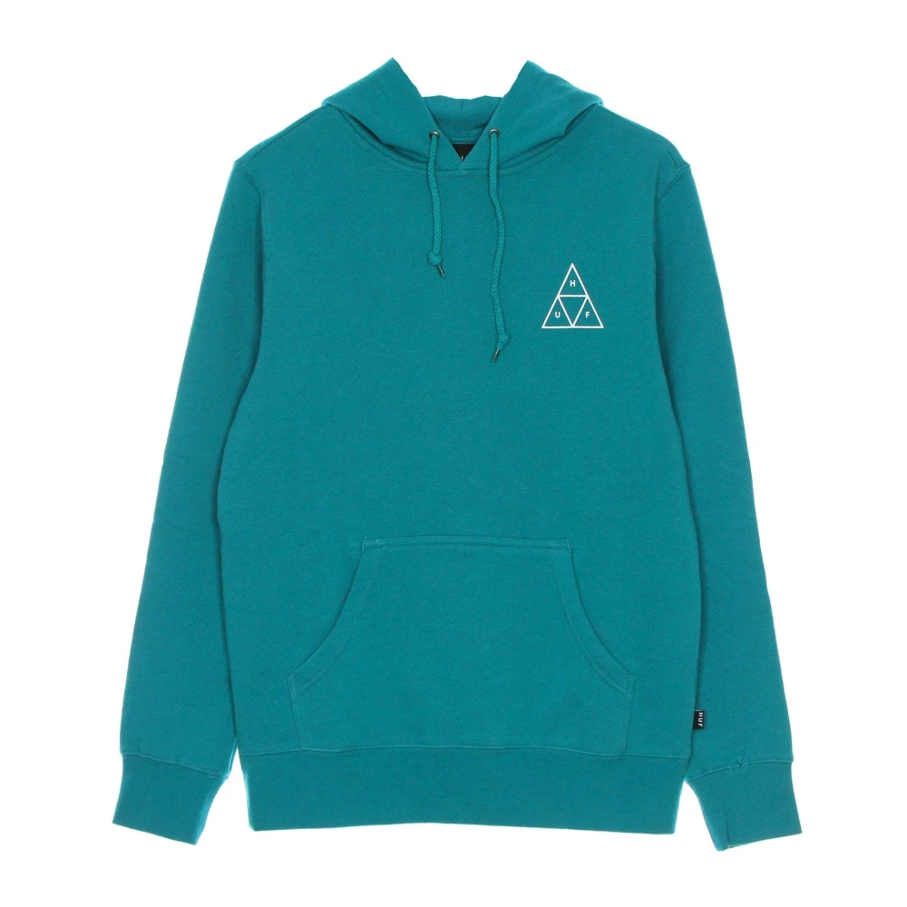 Huf Men's Blue Hoodies, S, Tropical Green Hoodie With Kangaroo Pocket