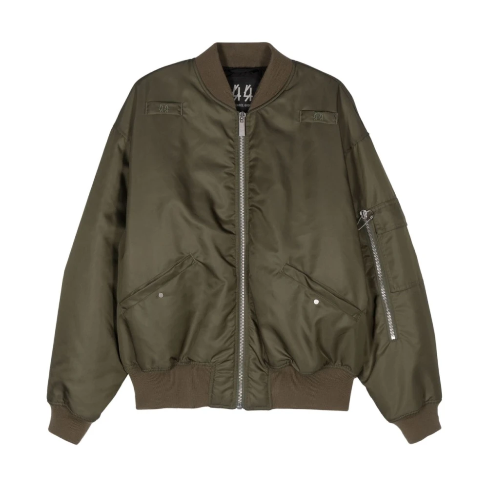 44 Label Group Bomberjack van imitatieleer Green Heren