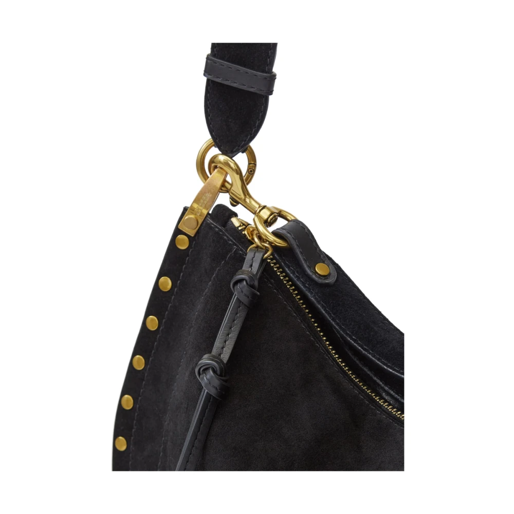 Isabel marant Zwarte Suède Schoudertas met Studs Black Dames