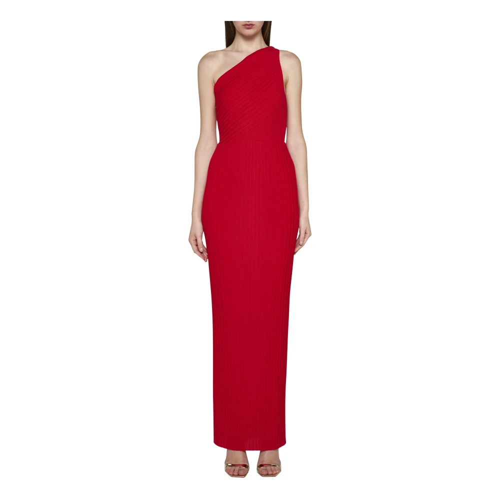 Solace London Rode Elegante Jurken Red Dames