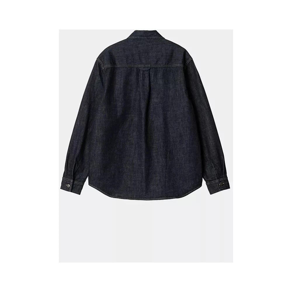 Carhartt WIP Denim Overhemd Jas Blauw Black Heren