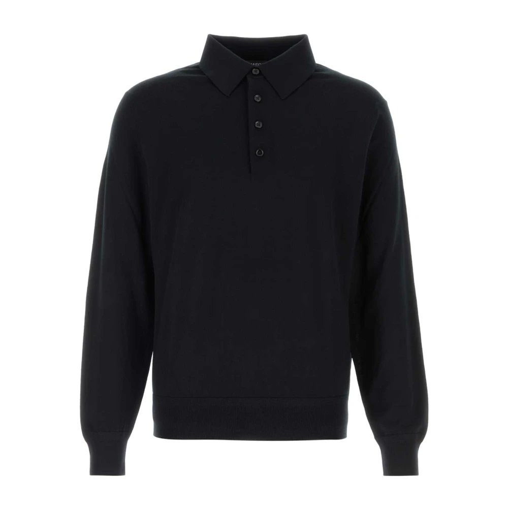Tom Ford Herren Schwarz Oberteile, K, Lgröße: