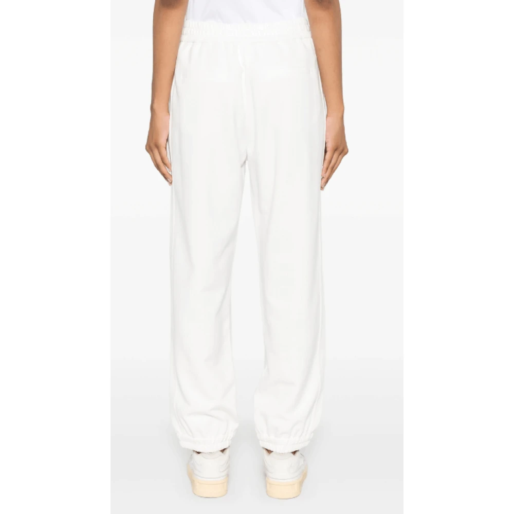 BRUNELLO CUCINELLI Witte Jersey Track Broek Elastische Taille White Dames