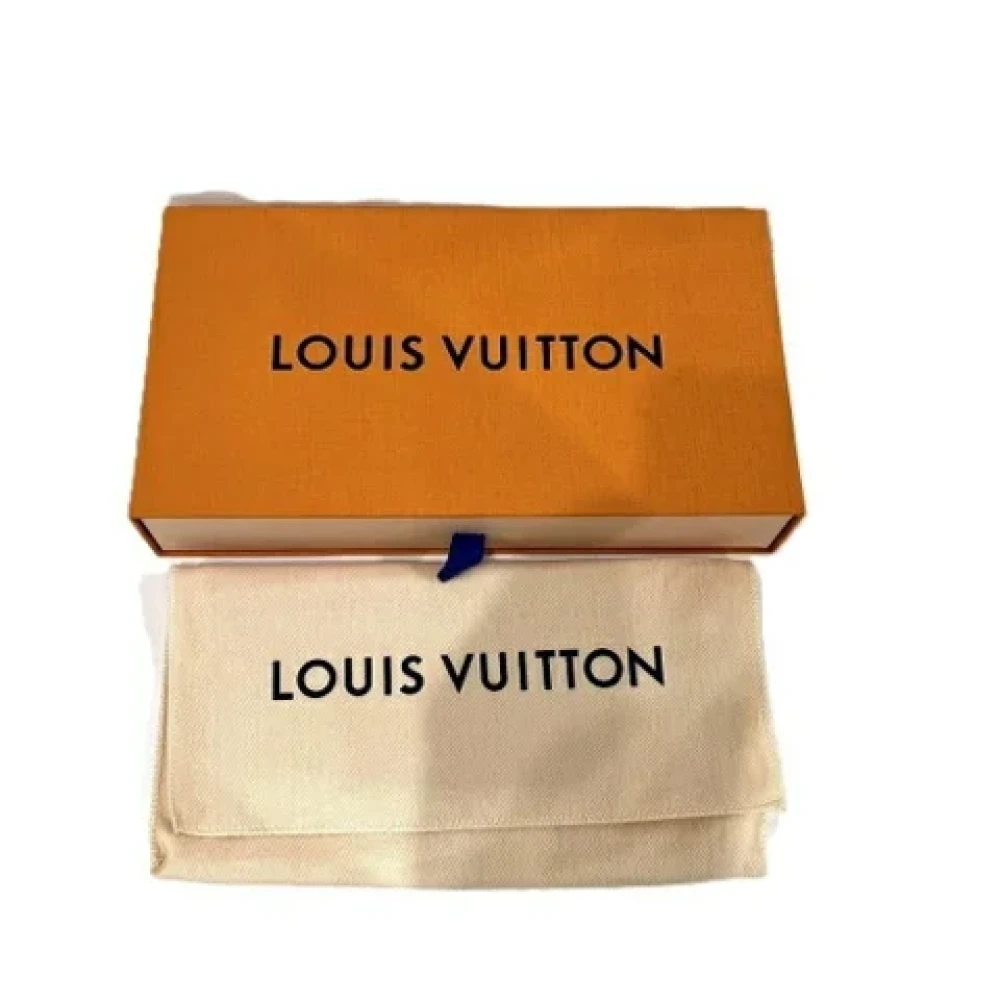 Louis Vuitton Vintage Pre-owned Canvas wallets Yellow Heren