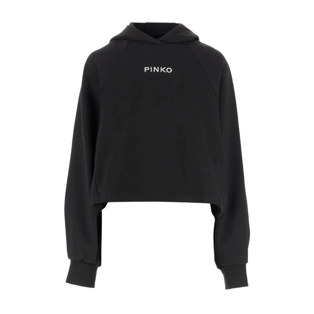 Pinko Women's Black Hooded Sweatshirt - Hoodies - S - Sweatshirts & Hoodies