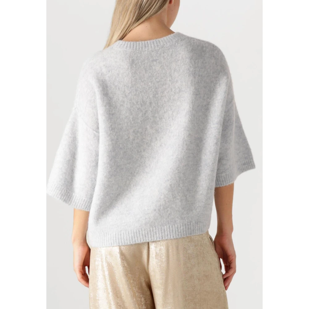 Knit-ted Lichtblauwe Megan Trui Gray Dames
