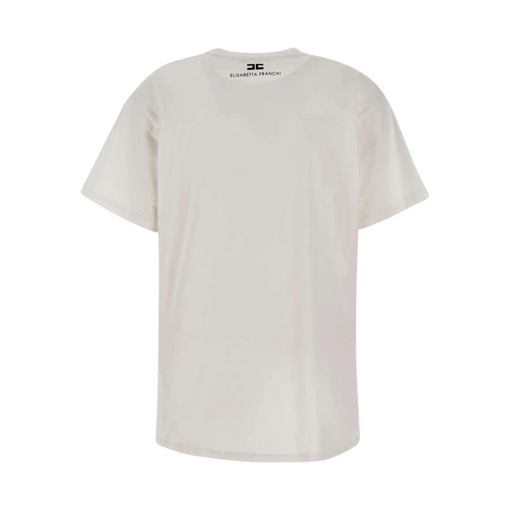 Elisabetta Franchi Witte T-shirts en Polos White Dames