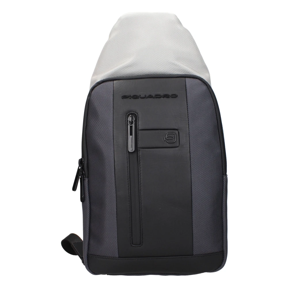 Piquadro Gray Fabric Backpack - Image 2
