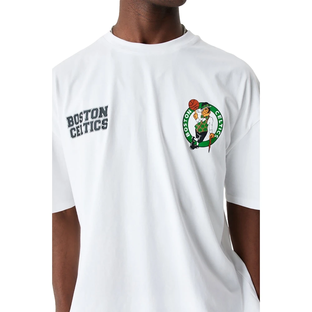 new era Boston Celtics Grafisch T-shirt White Heren
