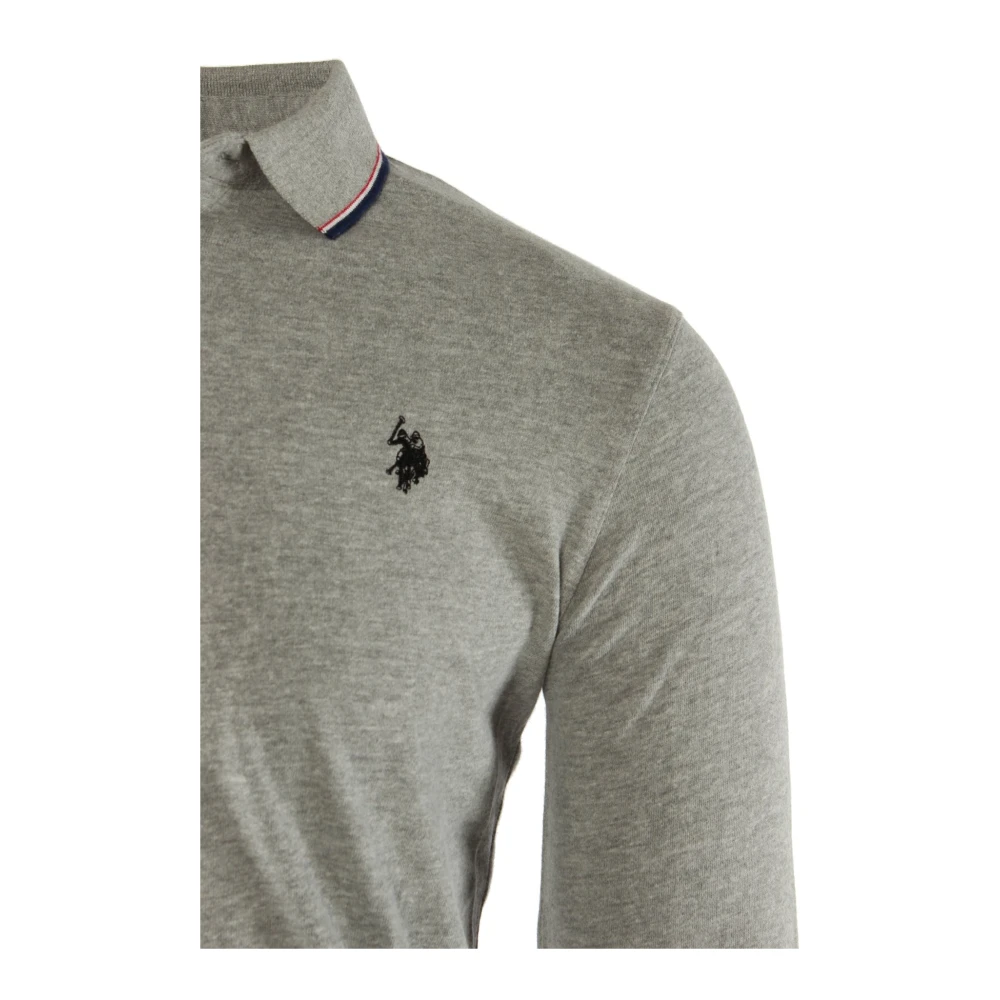 U.s. Polo Assn. Heren Grijze Polo Shirt Gray Heren