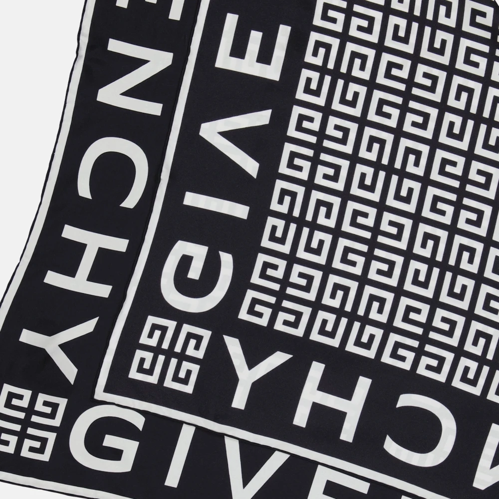 Givenchy Zijden Sjaal 4G Print Collectie Black Dames