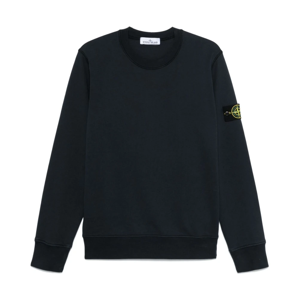 Stone Island Blauwe Sweaters met Bewuste Materialen Blue Heren