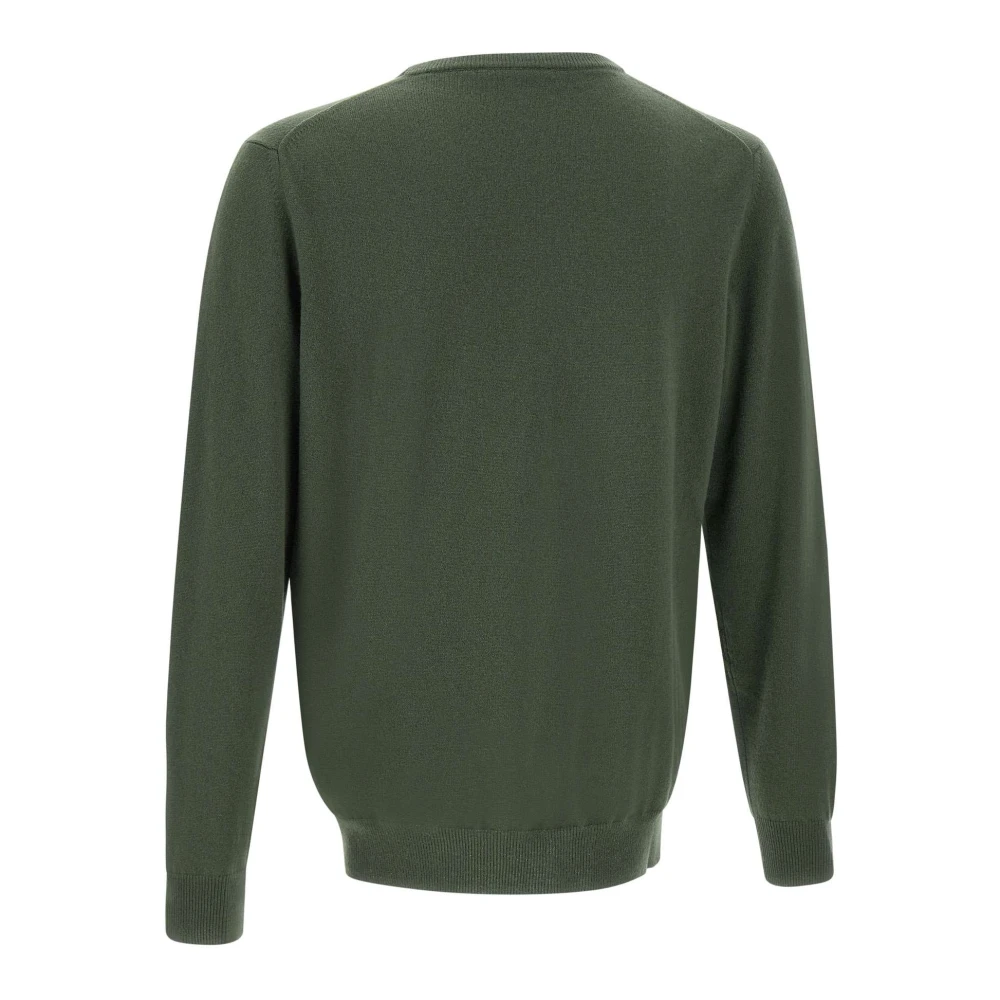 Kangra Groene Cashmere Crew Neck Sweater Green Heren