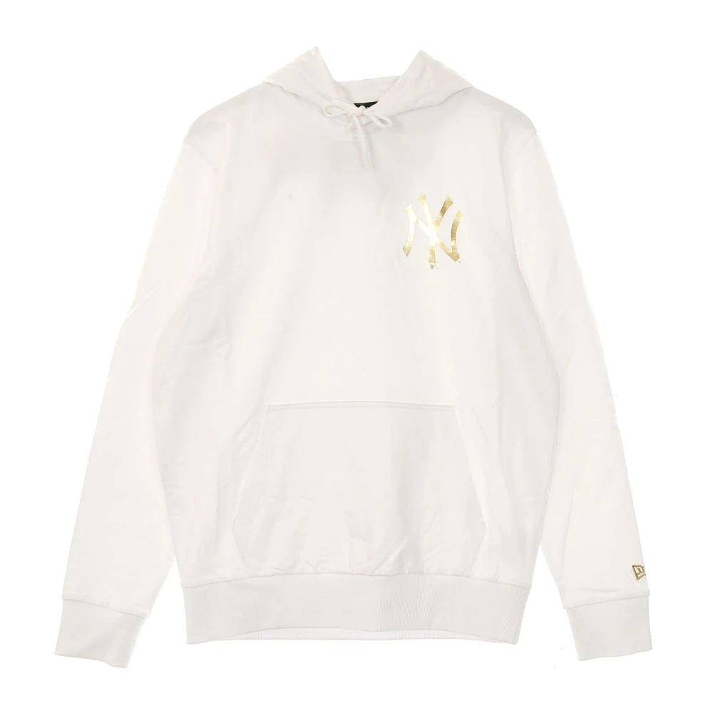 New era MLB Metallic Hoodie Wit White Heren