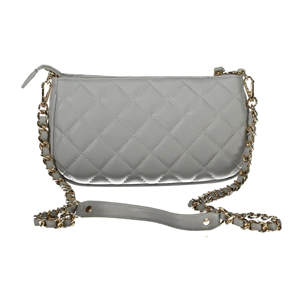 Valentino by Mario Valentino Grijze Schoudertas met Ketting en Rits Gray Dames