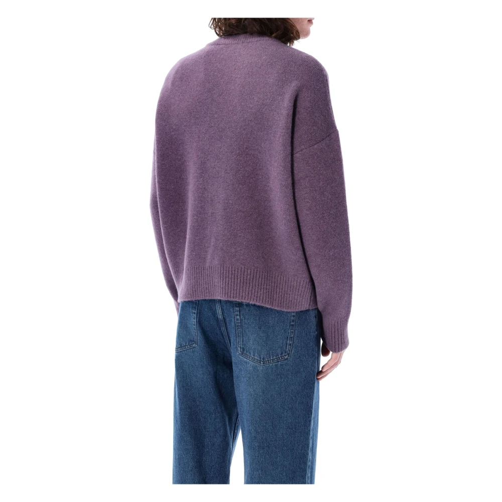 Ami Paris Off-White ADC Cardigan Purple Dames