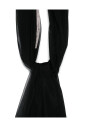 chaise-noire-design-en-couches-torsadees