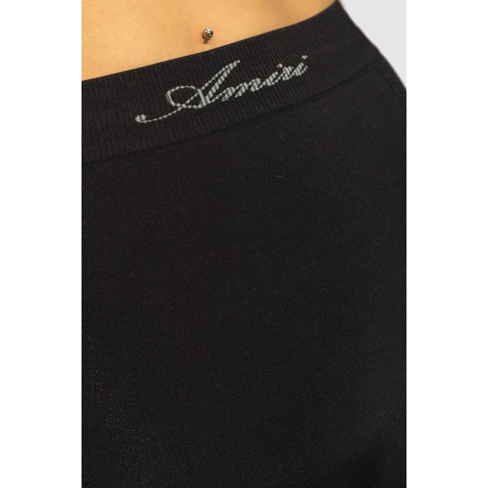 Amiri Naadloze leggings met logo Black Dames