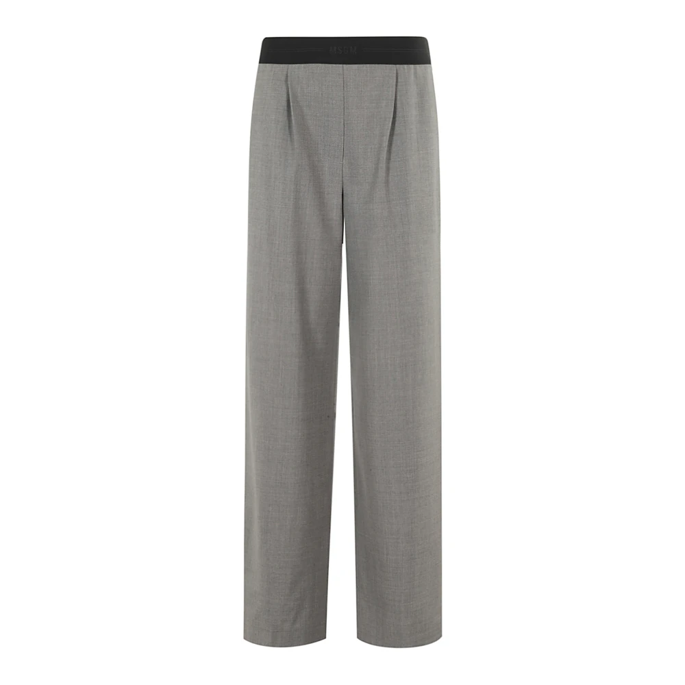 Msgm Stijlvolle broek voor mannen Gray Dames