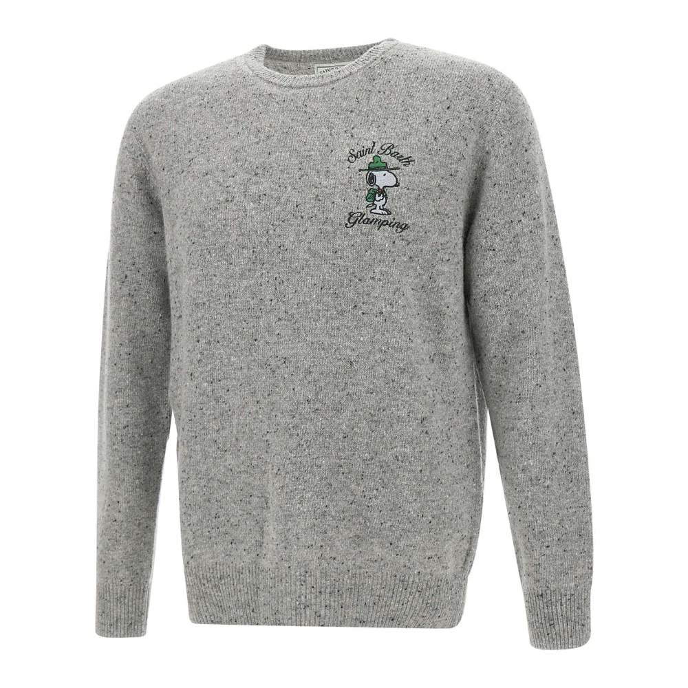 MC2 Saint Barth Grijze Snoopy Wollen Trui Gray Heren