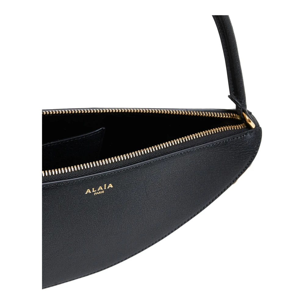 Alaïa Halve-Hart Lederen Tas Black Dames