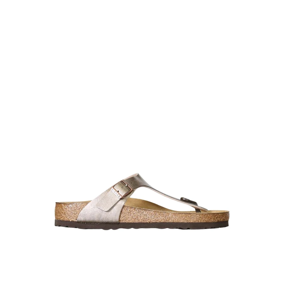 Birkenstock Anatomic Flip-Flop Sandal med spänne Brown, Dam