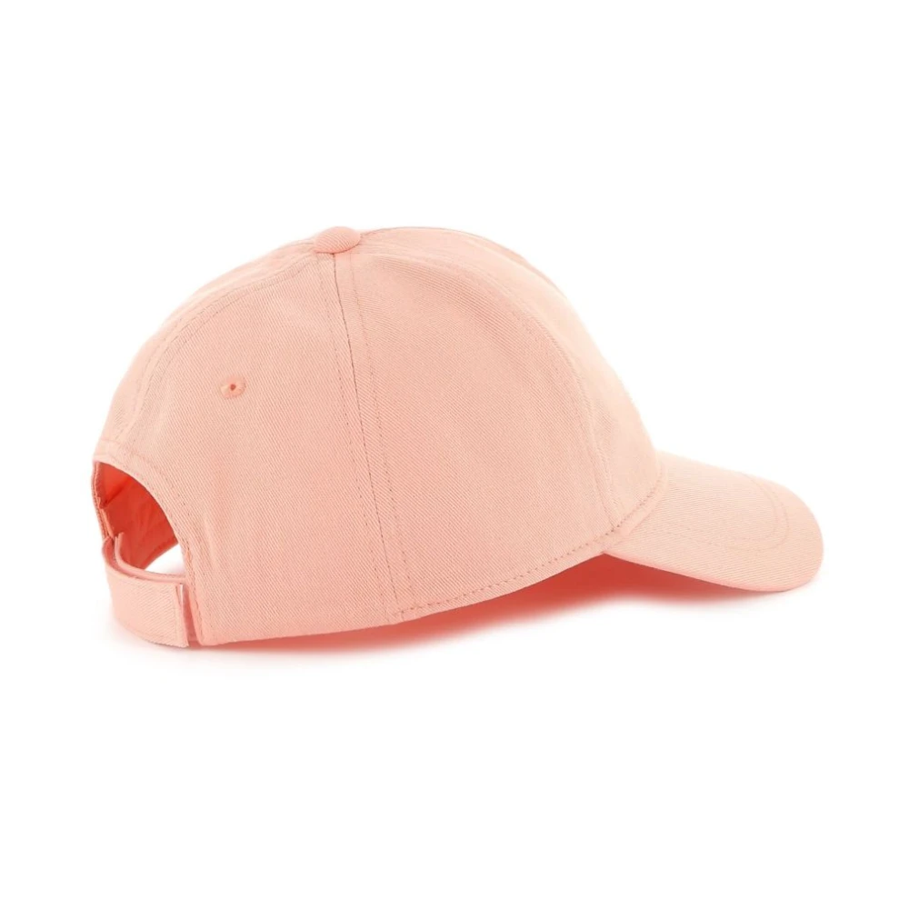 Chloé Roze Katoenen Geborduurd Logo Hoed Pink Dames