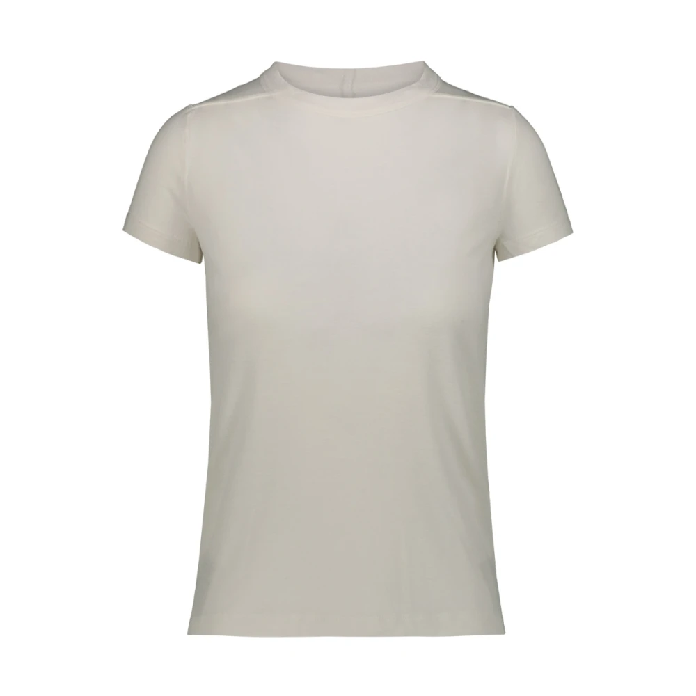Rick Owens Stijlvolle Cropped Level T-Shirt White Dames