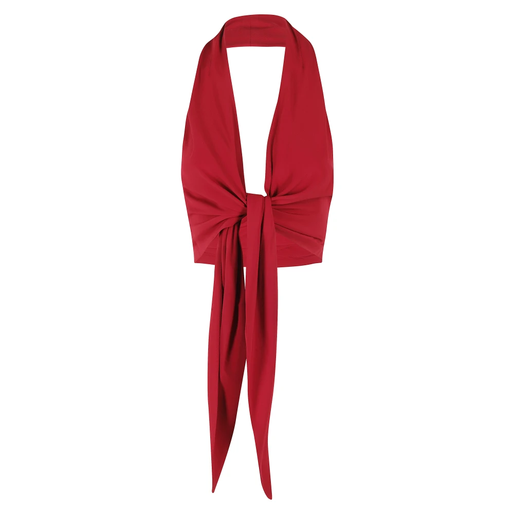 Federica Tosi Chique Crepe de Chine Jurk Red Dames